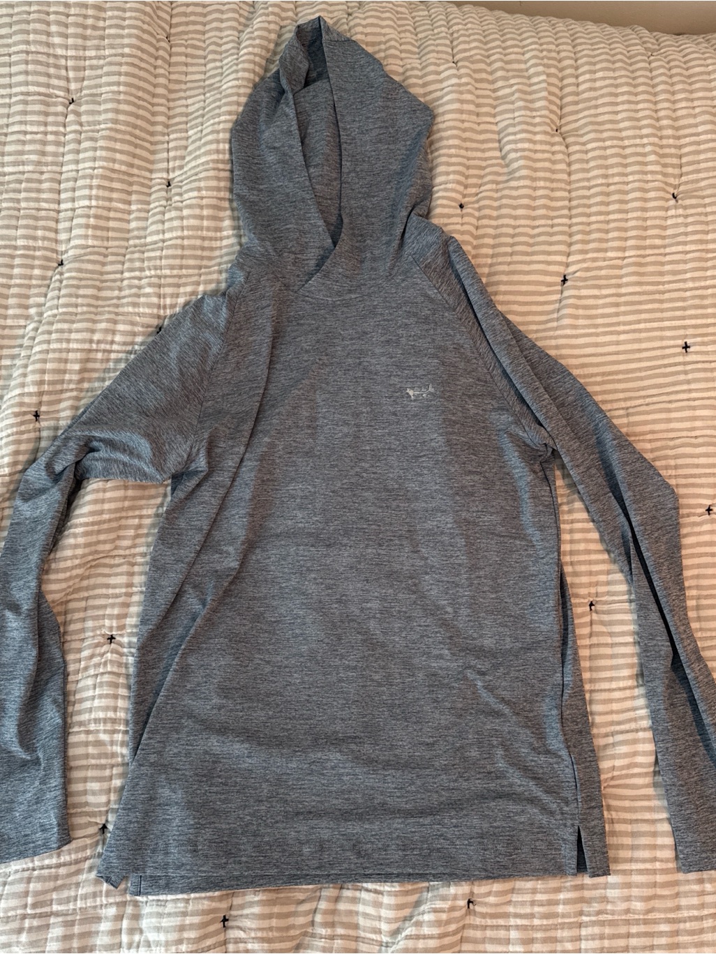 Men's Hooded Long-Sleeve Sweater - Gray